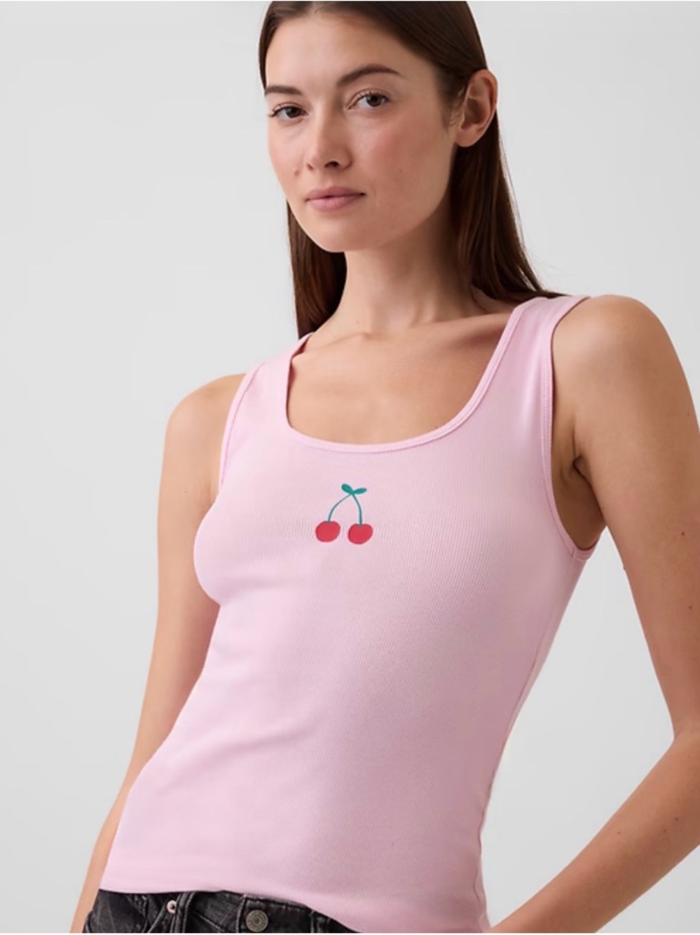 GAP Pastel Tank Trio - Light Blue, Pink & Lavender Graphic Tanks - Picture 7 of 11
